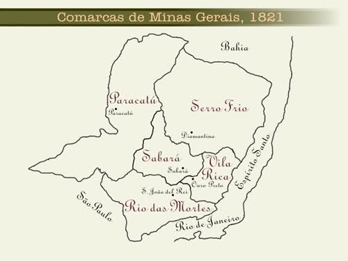 www.queluzdeminas.com Comarcas de Minas Gerais 1821 Fonte Internet