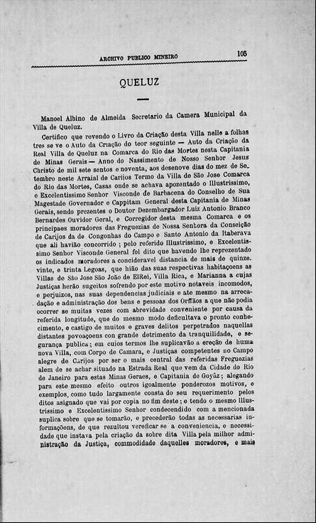 Revista do Archivo Publico Mineiro Ano 1897 ed 01 - Auto da Criação Queluz.jpg