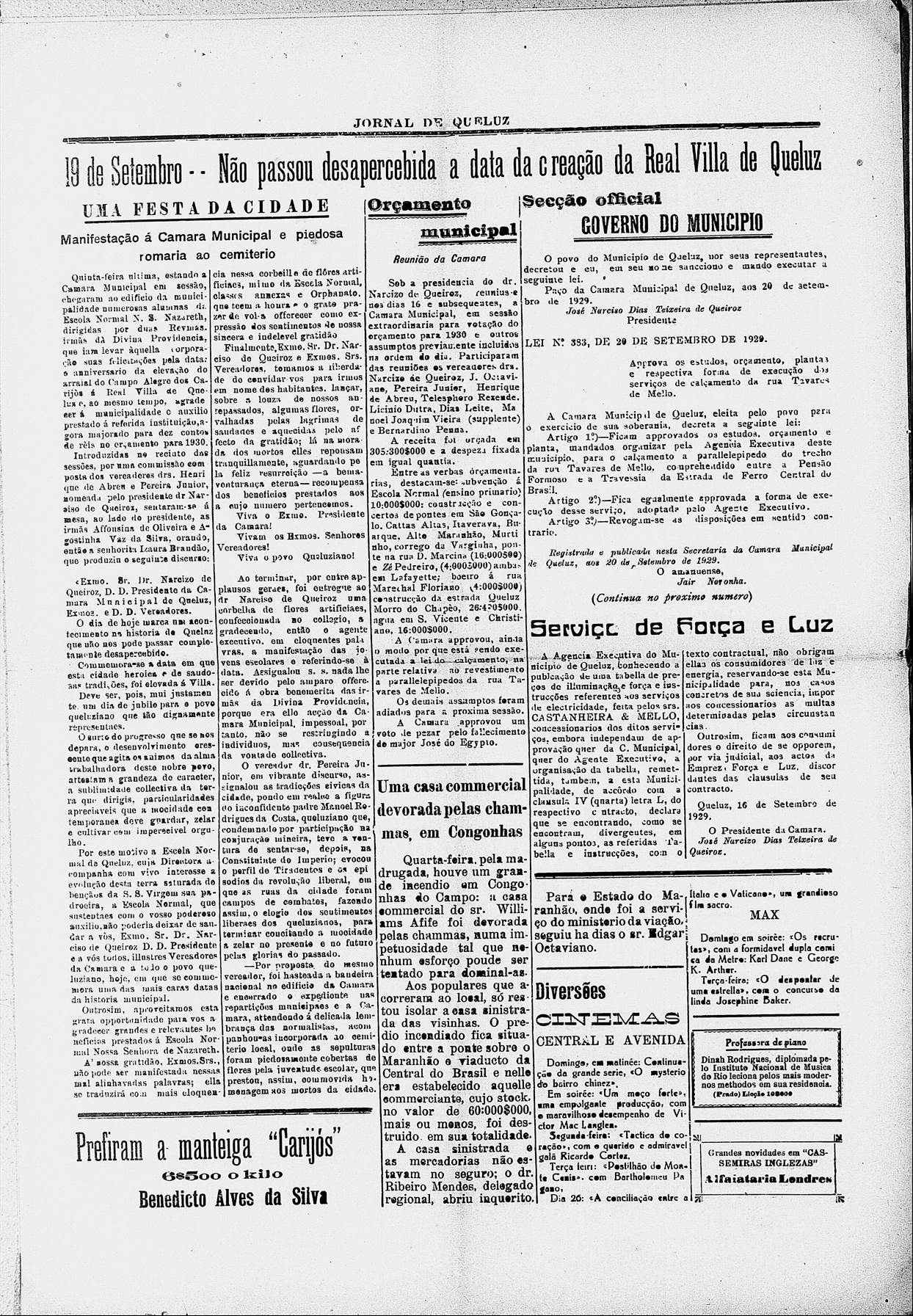 Queluz homenageada pelas Irmãs coroa de flores cemiterio ...1929.JPG